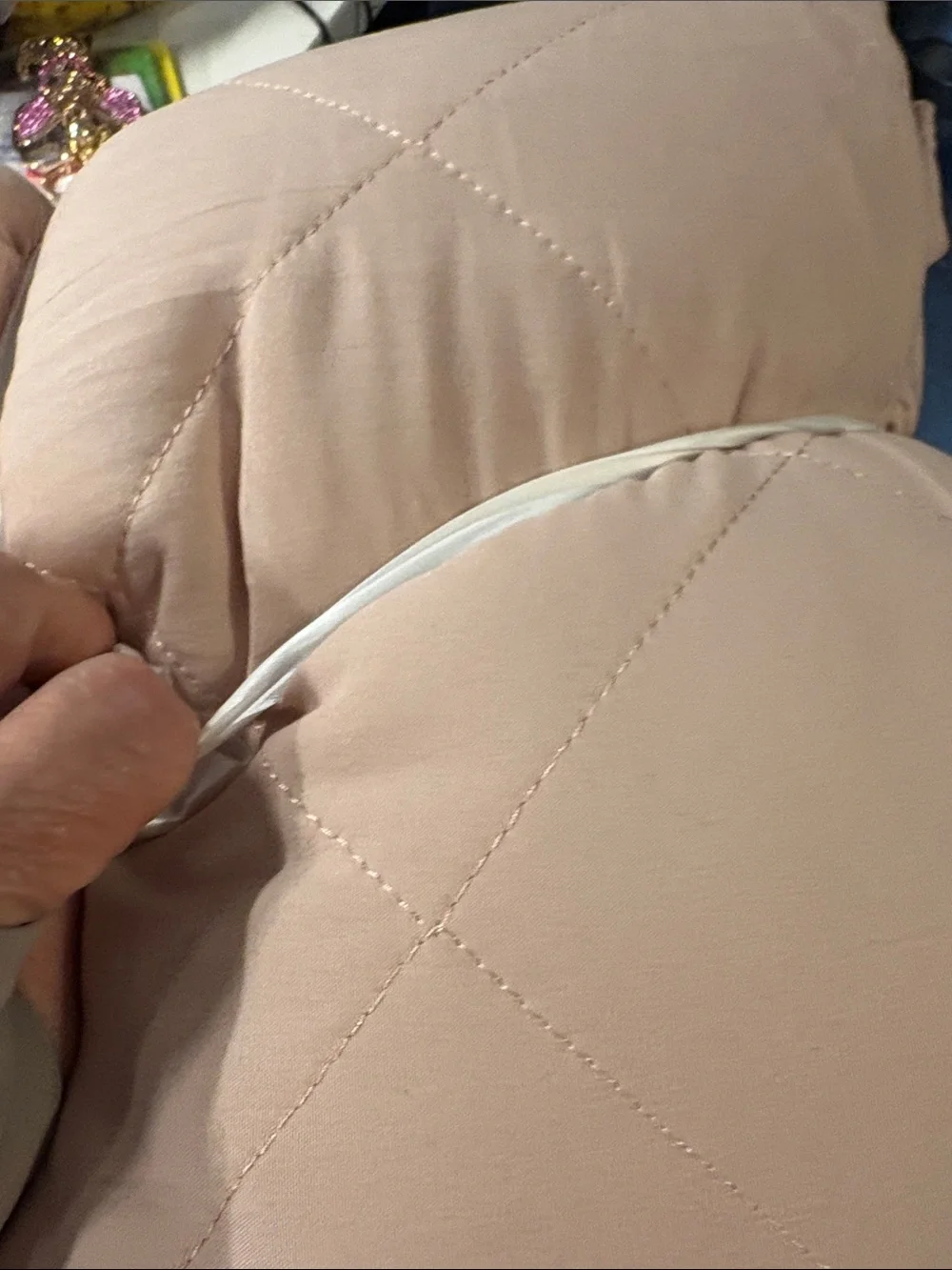 Quilted Comforter in Soft Pink - Lightweight Everyday Comfort